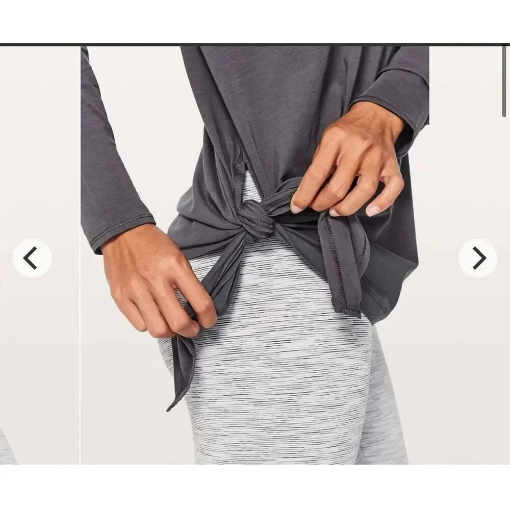 LULULEMON | to the point long sleeve periwinkle blue top